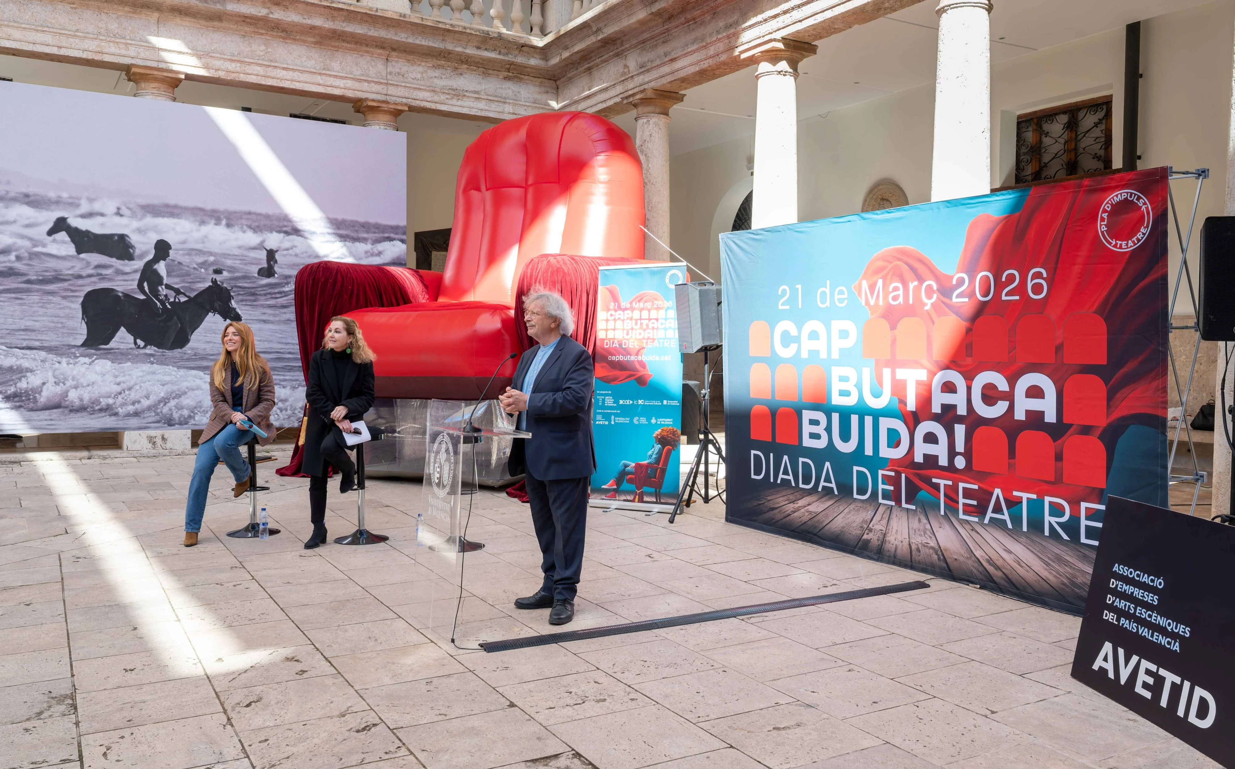 Roda de premsa 9 de març de 2026 a València | © Vicente A. Jimenez